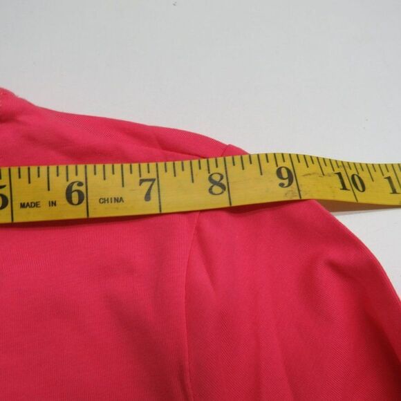 Escalier Long Sleeve Shirt Women's Size Medium Pink Cotton Spandex Blend - Picture 11 of 13